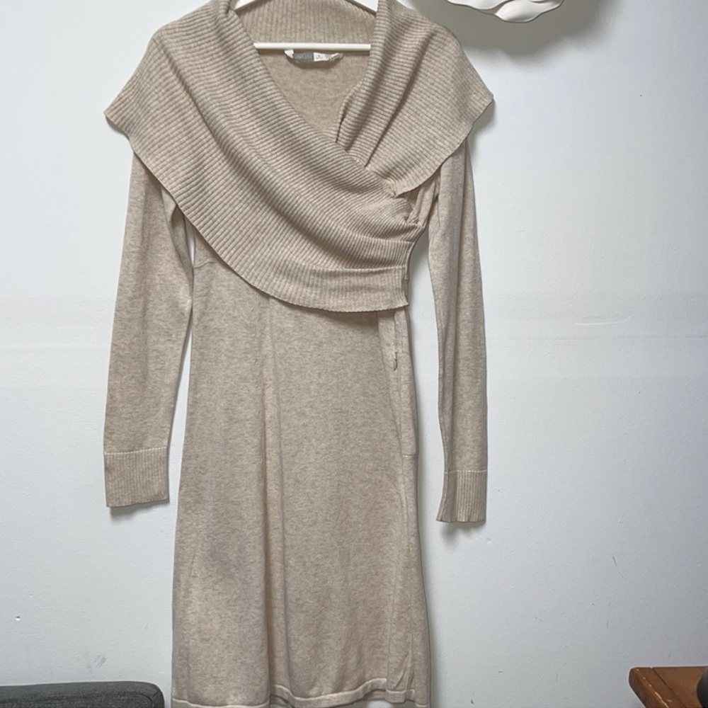 Athleta Ivory Sochi Sweater Dress